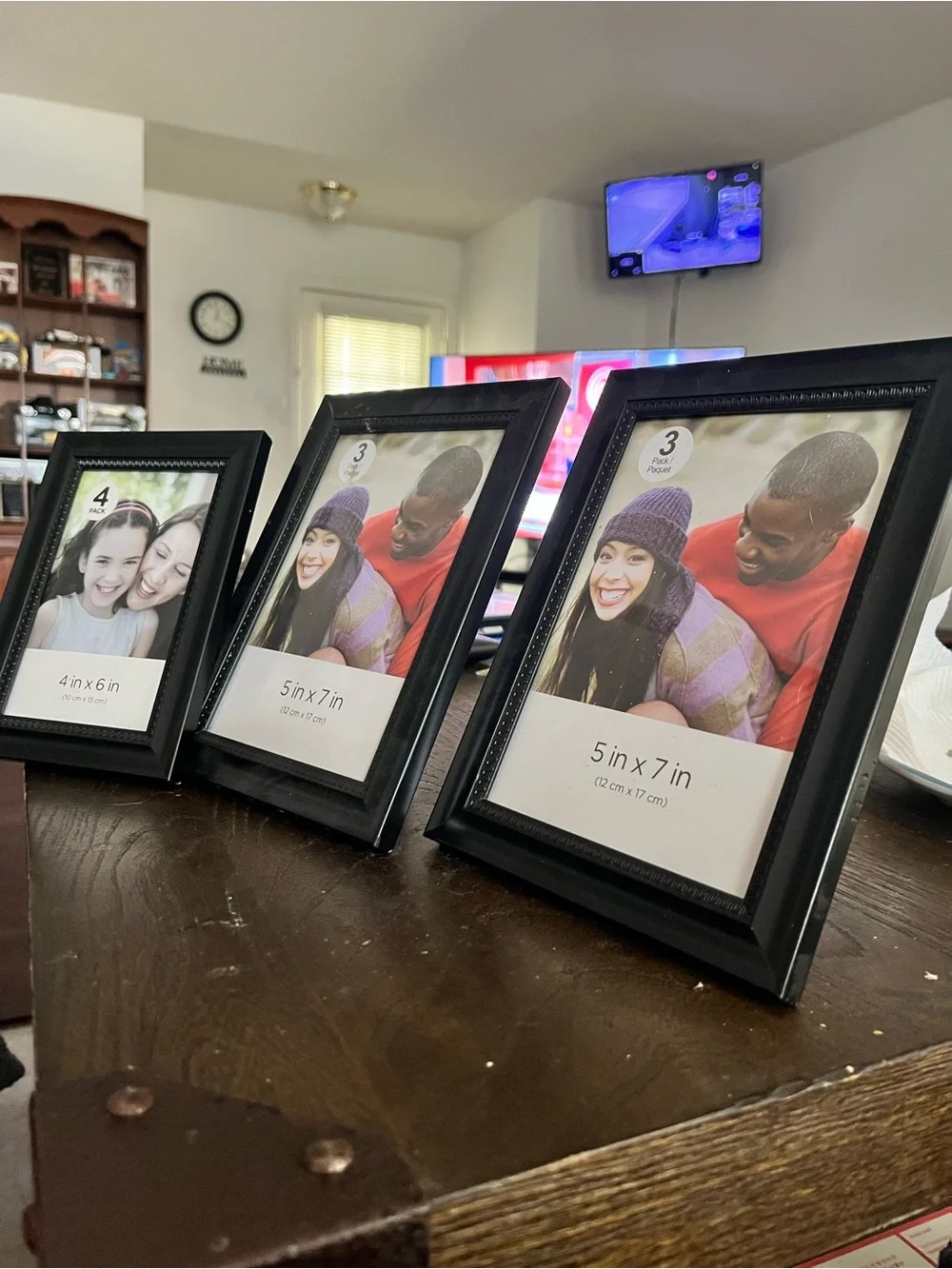 Black Beaded Edge Picture Frame Set - 3-Piece